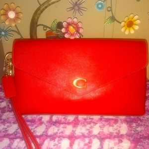 Coach Red Clutch Bag